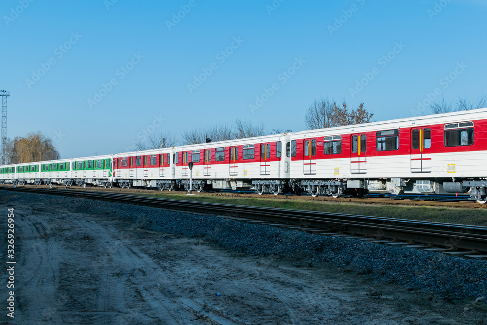 Railway composition of new cars Railway composition of new cars