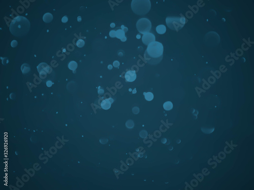 Blurred Lights on blue gradient abstract background.