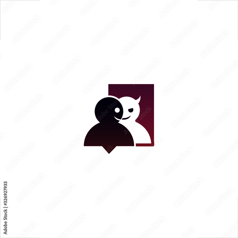 personality logo self image design devil people personality logo self image design devil people