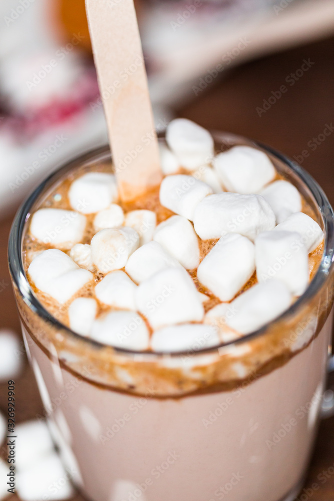 Hot chocolate on the stick Hot chocolate on the stick
