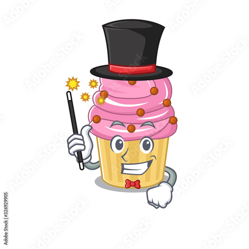 A picture of Strawberry cupcake performance as a Magician