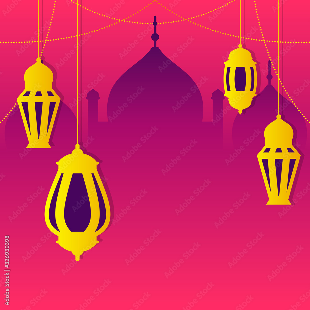 Arabic Islamic Lantern for Ramadan Kareem Eid Mubarak Background Arabic Islamic Lantern for Ramadan Kareem Eid Mubarak Background