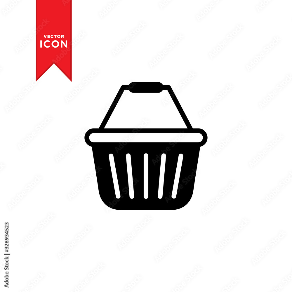 Shopping basket icon vector. Simple design on trendy icon. Shopping basket icon vector. Simple design on trendy icon.