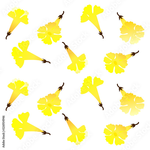 vector yellow flower background