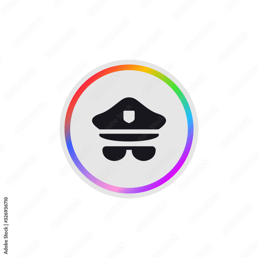 Police - Modern App Button Police - Modern App Button