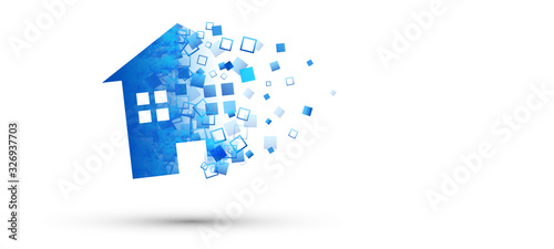 casa, abitazione, immobiliare, skyline	