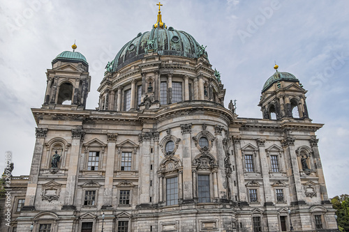 Architectural details of Berlin Cathedral (Berliner Dom) - famous landmark on the Museum Island in Mitte district of Berlin. Germany. © dbrnjhrj