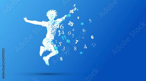 saltare, concorso, numeri, matematica, contare, cifre	