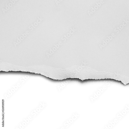 ripped paper isolated on white background