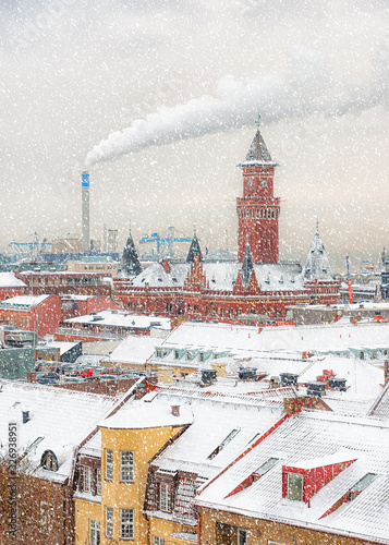 Helsingborg Wintry Rooftops