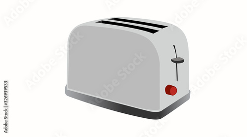 Vector Isolated Illustration of a Toaster