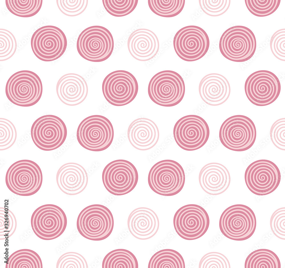 Seamless repeat vector pattern with hand-drawn polka dots Seamless repeat vector pattern with hand-drawn polka dots