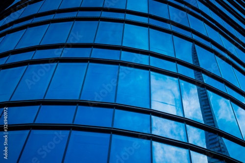 office building window close up.