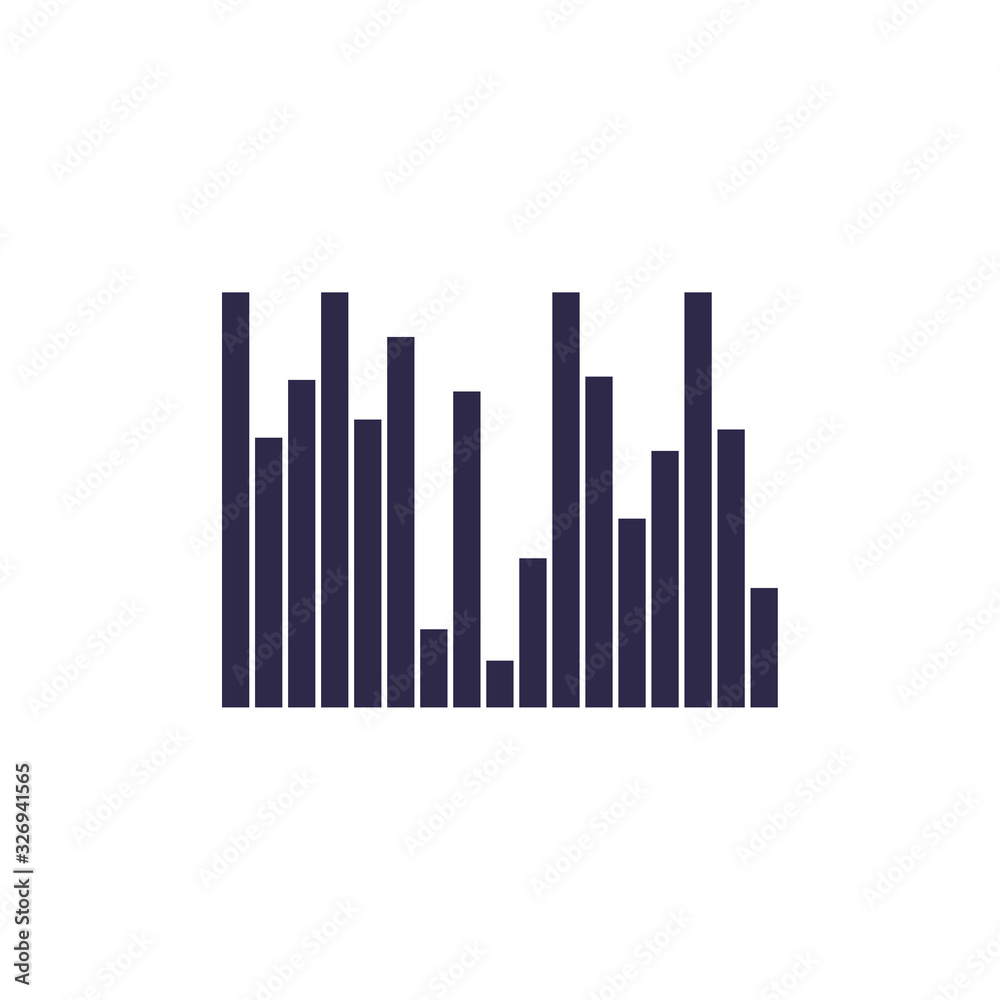 Isolated wave fill style icon vector design