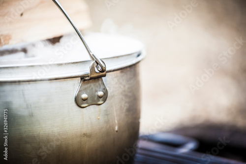 Cooking over open fire