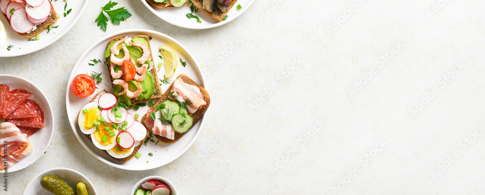 Open faced sandwiches Open faced sandwiches