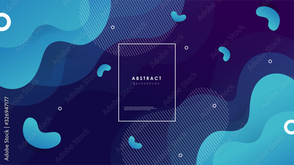 Abstract wave background with colorful shapes Vector