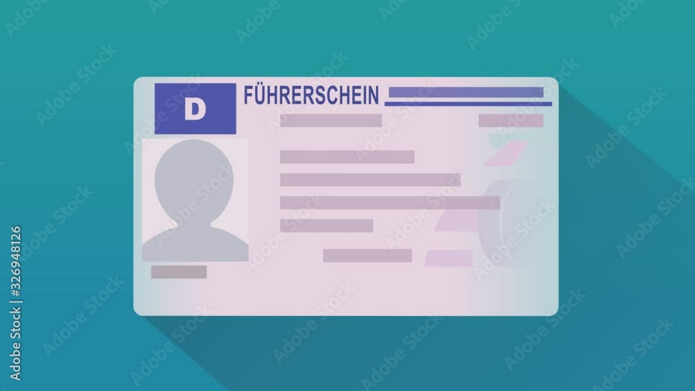 Zeigen Sie Ihren deutschen Führerschein (flaches Design, weißer Hintergrund, blauer Hintergrund und Transparenz) Zeigen Sie Ihren deutschen Führerschein (flaches Design, weißer Hintergrund, blauer Hintergrund und Transparenz)