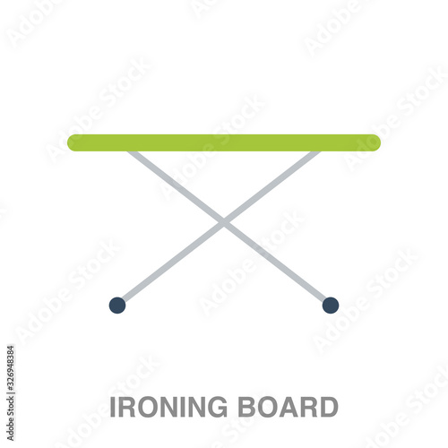 ironing board flat icon on white transparent background. You can be used black ant icon for several purposes.	