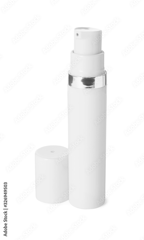 Bottle of luxury serum isolated on white Bottle of luxury serum isolated on white