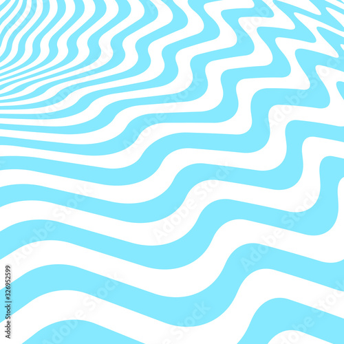 Wavys stripes vector illustration. Abstract blue and white waves design. Geometric waves texture.