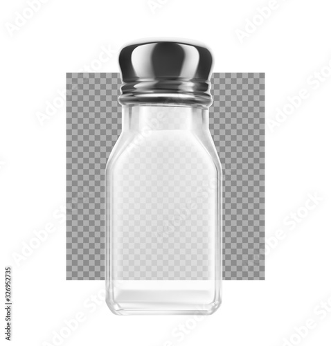 Salt and pepper shaker. Realistic vector illustration. Ready for your design. EPS10.