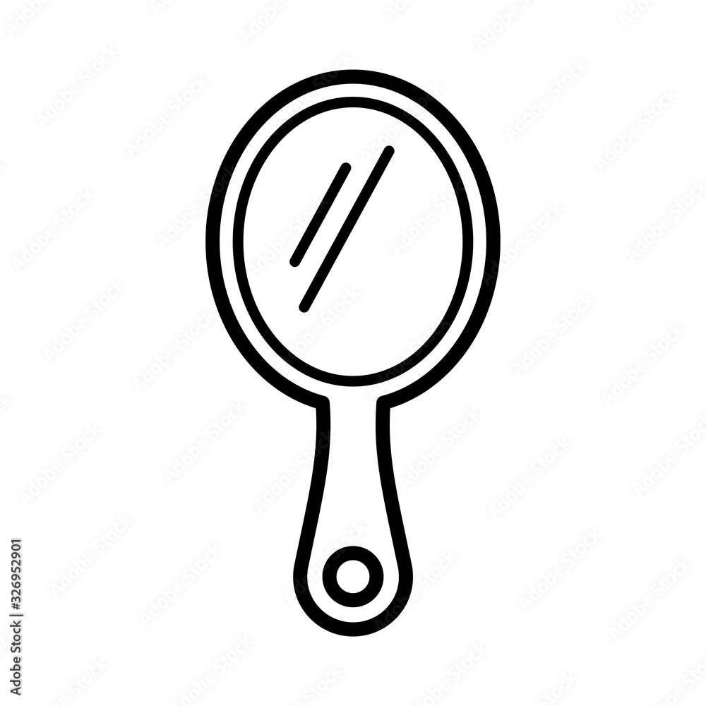 mirror - hand mirror icon vector design template mirror - hand mirror icon vector design template