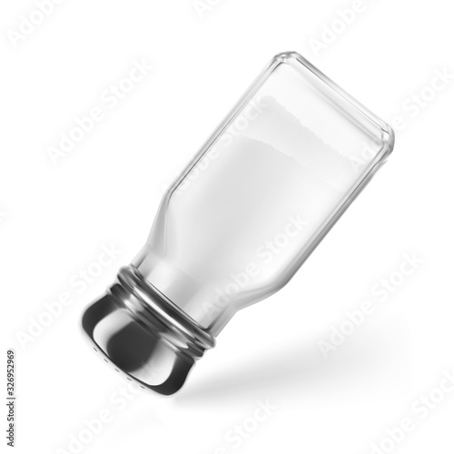 Salt and pepper shaker. Realistic vector illustration isolated on white background. Ready for your design. EPS10.