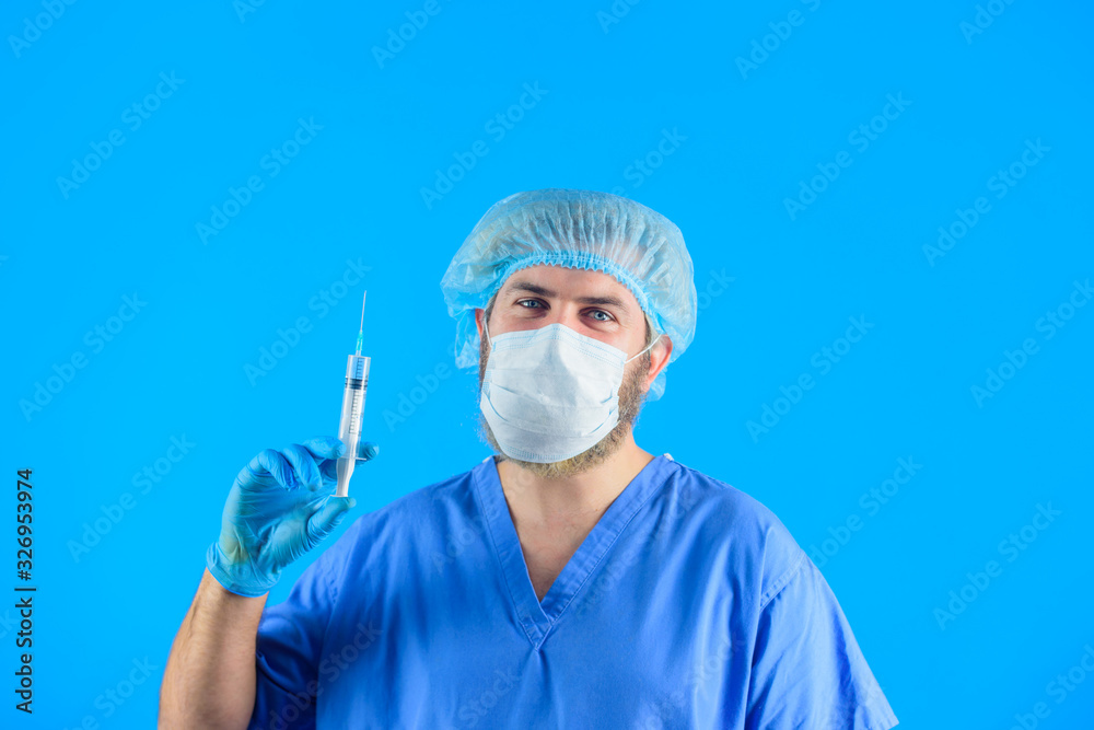 Injection. Immunization. Antibiotics. Concept of vaccination. Doctor with syringe preparing for injection. Vaccination for people. Injection. Nurse. Injection. Immunization. Antibiotics. Concept of vaccination. Doctor with syringe preparing for injection. Vaccination for people. Injection. Nurse.
