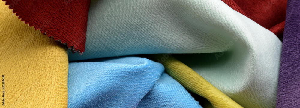 close-up of colorful fabric background close-up of colorful fabric background