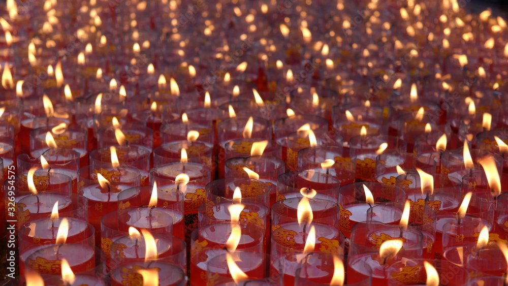 candles in the church