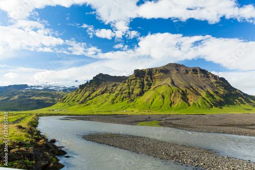 Fototapeta Naklejka Na Ścianę i Meble -  Green landscape of Iceland
