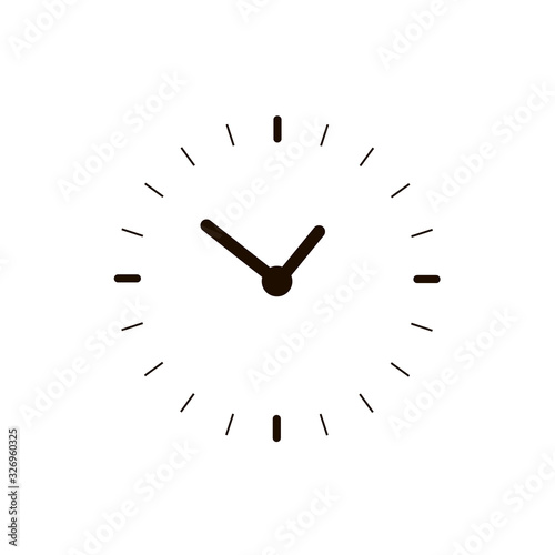 Time icon. Time and watch, timer symbol. UI. Web. Logo. Sign Flat design App Stock. Passage of time icon.