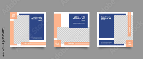 Set of Modern trendy covers idea. Editable simple info banner shop. Slides for app, web design digital style for social media pack. Square handpicked beauty posts, brochure layout design. pr promo