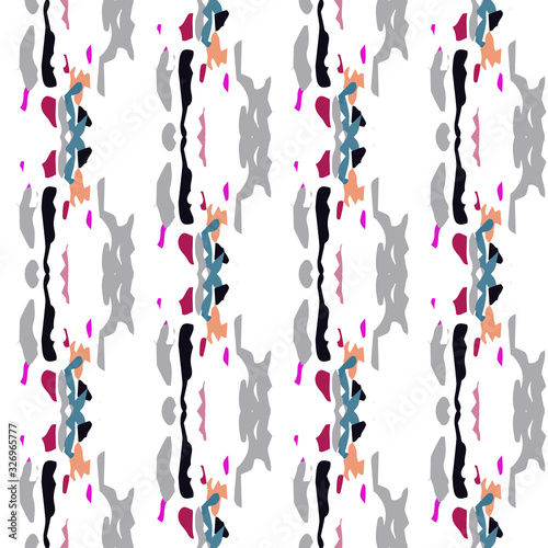 Spots, Ikat. Tie Dye, Batik. Seamless Pattern. 