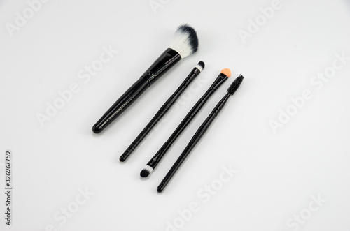 Cosmetic brushes for make up eyebrows, eyes, face