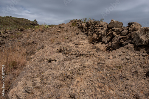 Footpath on hillside near Arona Tenerife, Spain