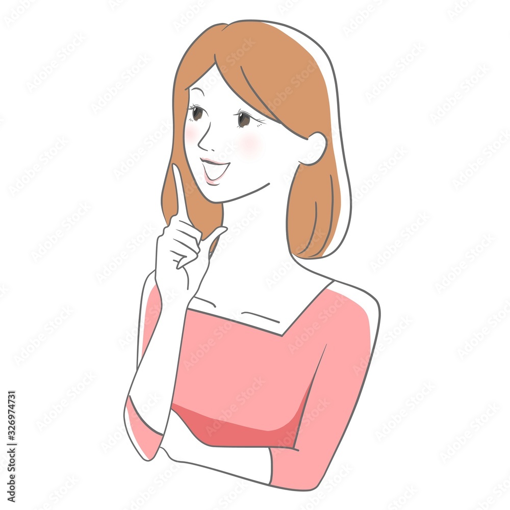 女性 ひらめく 喜び 女性 ひらめく 喜び