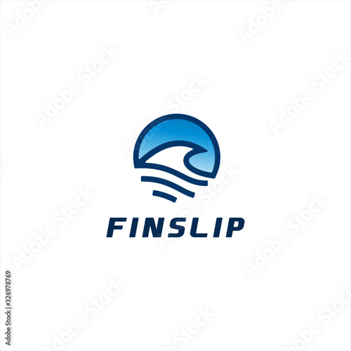 Fin Logo design template idea