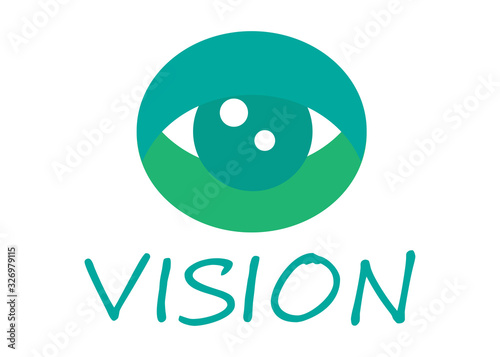 Vision Logo Vector - Isolated On White Background. Modern Eye Logo For News, Media And New Vision Logo. Flat Eye Icon. Abstract Concept Of Vision Vector