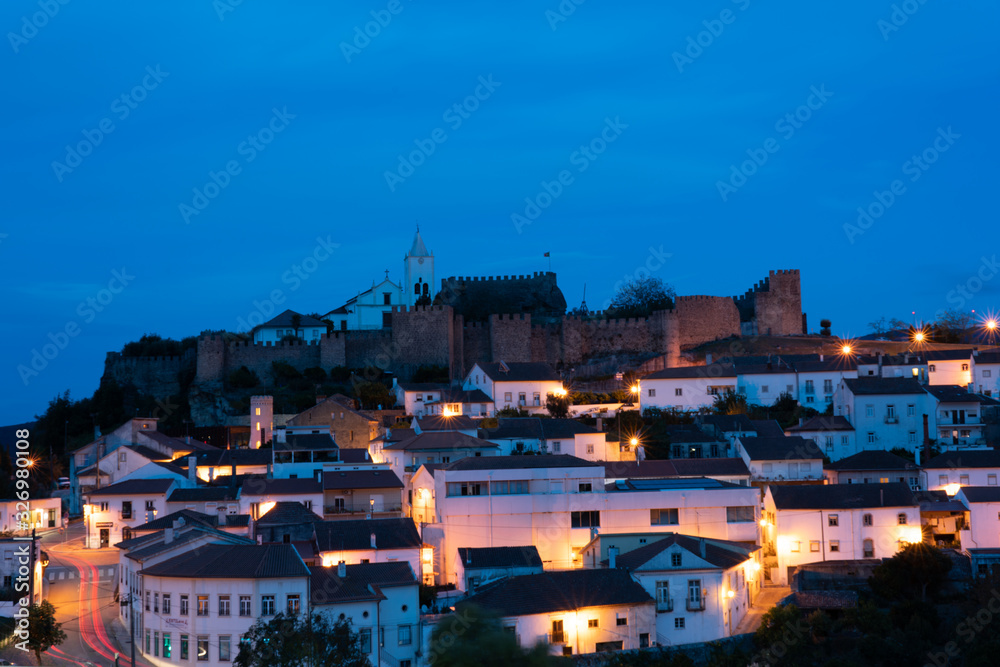 Penela village near Coimbra at blue hour