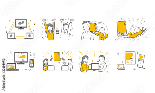 job completed  Vector illustration.