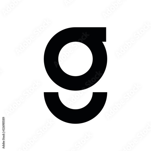 GG G letter logo design vector