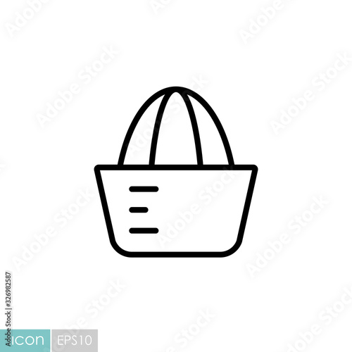 Lemon squeezer vector icon. Kitchen appliance