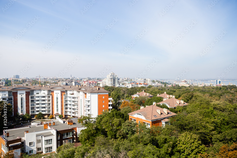Top View Of City Scape Odessa, Ukraine Top View Of City Scape Odessa, Ukraine