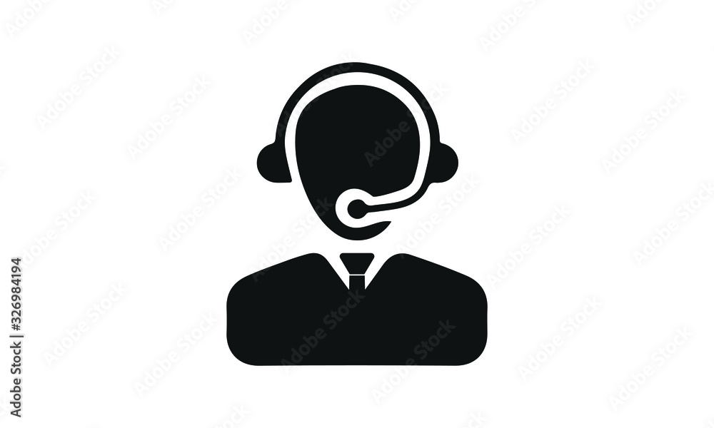 Customer Support icon, Call center icon vector