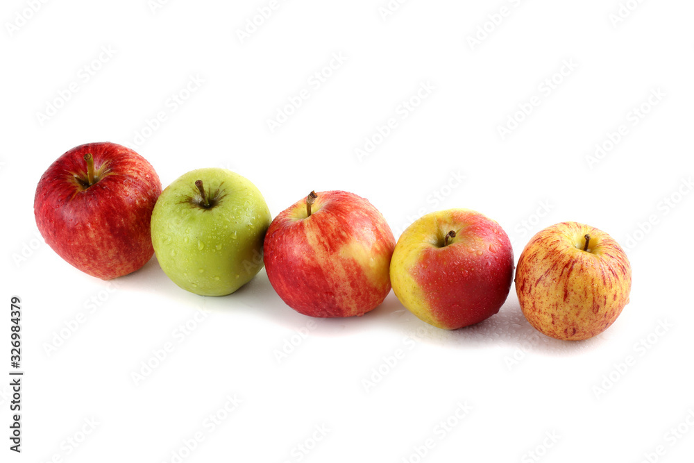 Fuji, gala, granny smith and braeburn apples Fuji, gala, granny smith and braeburn apples