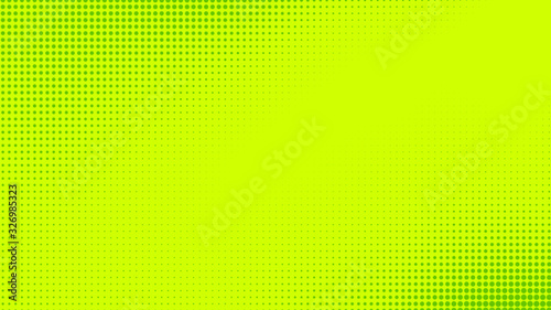Fototapeta Dots halftone green color pattern gradient texture with technology digital background. Dots pop art comics with nature graphic design.