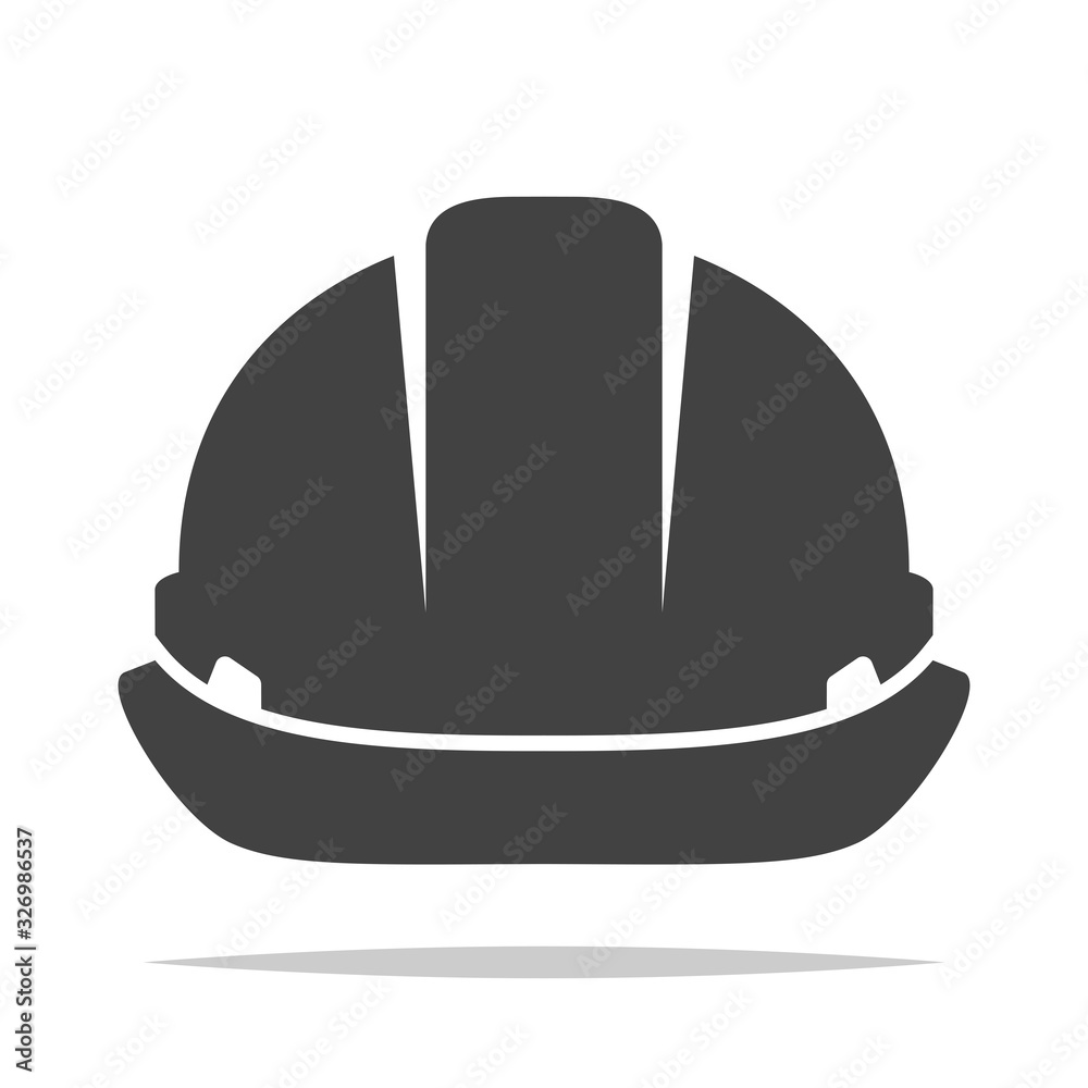 Construction hat icon vector isolated Construction hat icon vector isolated