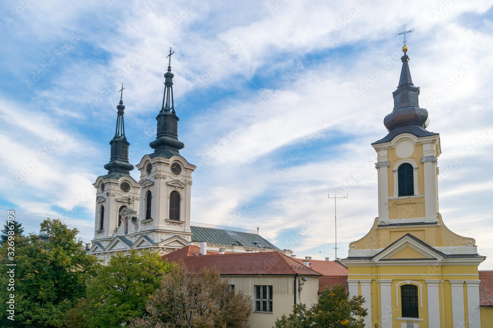 Church towers in Sremski Karlovci